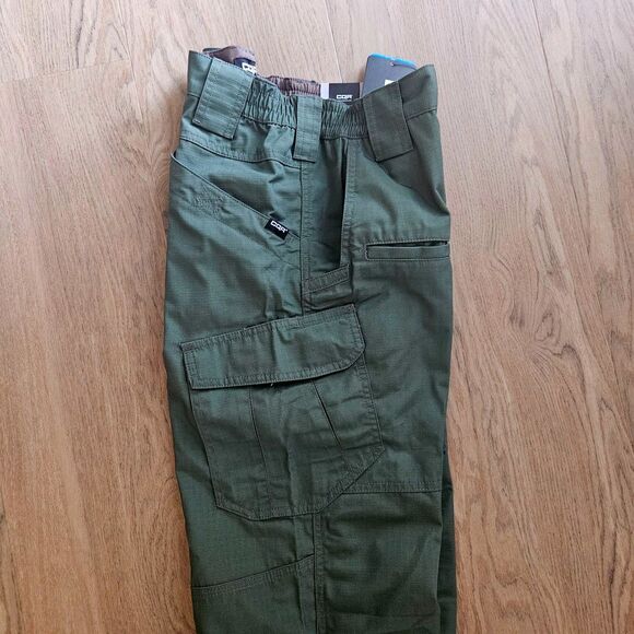 CQR Mens 30Wx32L Hiking Work Tactical Pants Ripstop Water Resistant Cargo NEW - Picture 9 of 12